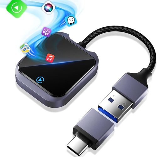 2-in-1 Wireless CarPlay and Android Auto Wireless Adapter
