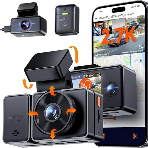 Vantrue E3 3 Channel Dash Camera WiFi