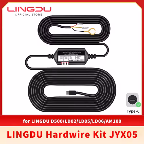 JYX05 Car DVR Record Hardwire Kit With Type-C Port For LINGDU D500/LD06/LD05/LD02/AM100