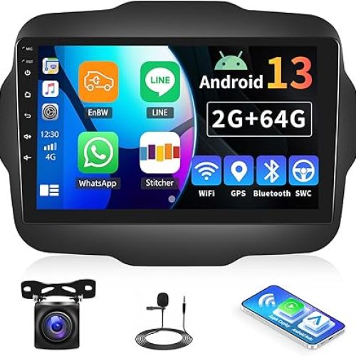Jeep Renegade 2016-2020 – 9″ Android Car Stereo (4 – 64 GB )